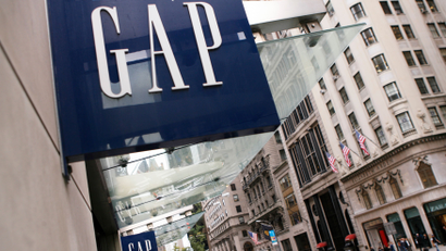 The Gap store is pictured on Fifth Avenue in New York October 8, 2009. U.S. retailers posted their first monthly sales increase in more than a year. REUTERS/Lucas Jackson (UNITED STATES BUSINESS) - GM1E5A90GRB01