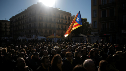 Catalan separatist flag in Spain