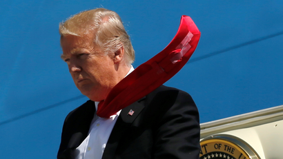 donald trump's scotch-taped tie
