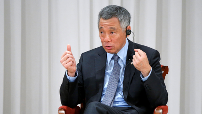 Singapore's Prime Minister Lee Hsien Loong warning against "the law of the jungle" taking over in the South China Sea.