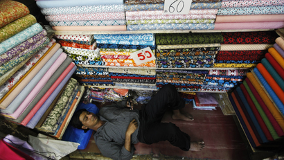 India-textile shop