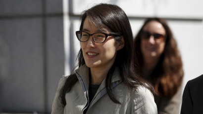 Ellen Pao leaves court as her sexual bias trial against fomer employer Kleiner Perkins Caufield &amp; Byerr continues in San Francisco