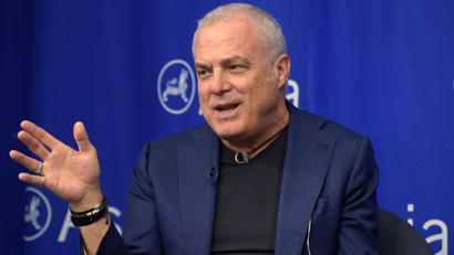 Aetna CEO Mark Bertolini speaks to an audience at the Asia Society in New York in 2018