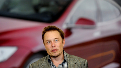 Tesla Chief Executive Office Elon Musk speaks at his company's factory in Fremont, California, U.S., June 22, 2012.