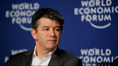 Uber CEO Travis Kalanick attends the summer World Economic Forum in Tianjin, China,