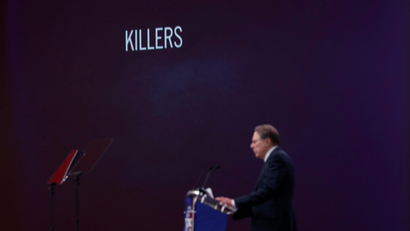 NRA CEO Wayne LaPierre speaks at the Conservative Political Action Conference