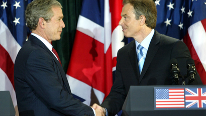 Blair and Bush in 2003.