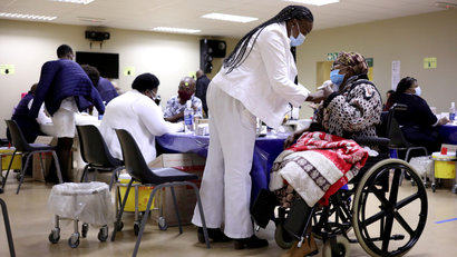FILE PHOTO: South Africa rolls out COVID-19 vaccines to the elderly