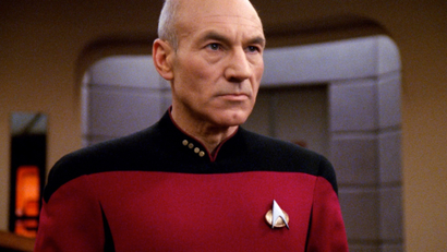 Patrick Stewart as Captain Jean-Luc Picard in "Star Trek"