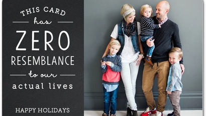 Real holiday cards.