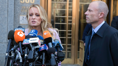 Stormy Daniels' reaction to Sean Hannity's connection to Michael Cohen