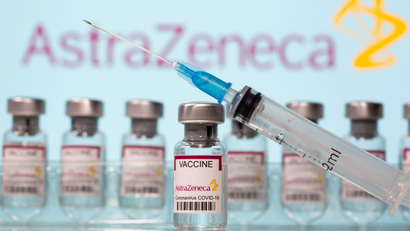 Vials of AstraZeneca's covid-19 vaccine.