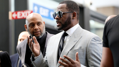 R. Kelly at the Criminal Court Building in Chicago