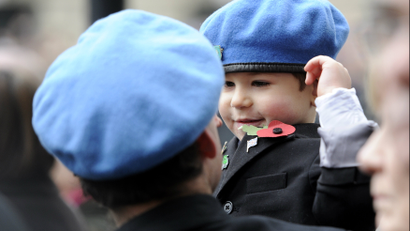 child wearing a beret