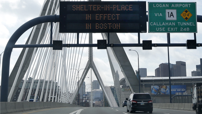 Boston lockdown in effect