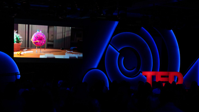 Lead image: Inside the auditorium of TED Women conference 2019