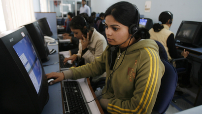 Call center operator in India