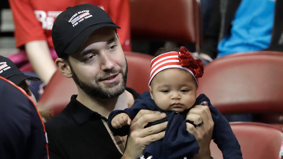 Alexis Ohanian and baby Olympia