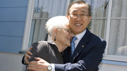 Secretary General Ban Ki-Moon met Libba Ms Patterson