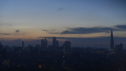 London at dawn
