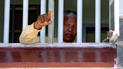 Nelson Mandela in Robben Island