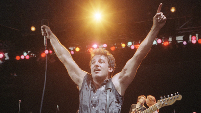Bruce Springsteen, shown in 1985, wrote a book called "Born to Run"
