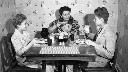 Vintage family dinner