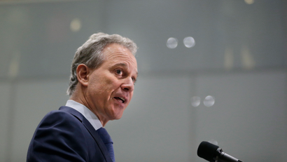 New York Attorney General Eric Schneiderman speaks at a news conference in New York, Wednesday, Sept. 6, 2017. Fifteen states and the District of Columbia sued Wednesday to block President Donald Trump's plan to end a program protecting young immigrants from deportation — an act Washington state's attorney general called part of a "dark time for our country." (AP Photo/Seth Wenig)