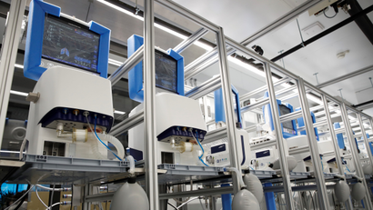 Ventilators are seen in a climate room of Hamilton Medical AG at a plant in Domat/Ems, Switzerland