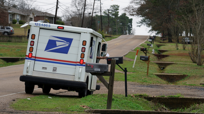 A mail carrier delivers the mail in Pearl, Mississippi, U.S. January 15, 2020. Picture taken January 15, 2020.