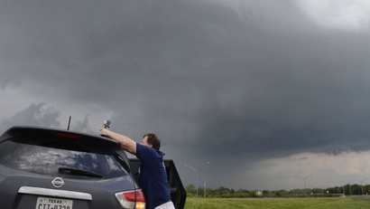 Storm chaser with GoPro