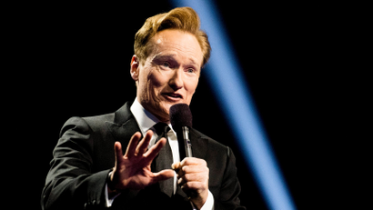 Host Conan O'Brien on stage during the 2016 Nobel Peace Prize Concert at Telenor Arena in Oslo