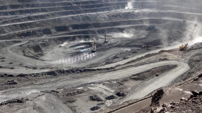 The Bayan Obo mine in Inner Mongolia, China.