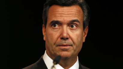 Lloyds Chief Executive Antonio Horta-Osorio speaks at the British Chambers of Commerce annual meeting in central London