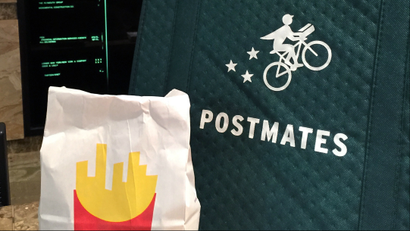 Postmates delivers from McDonald's