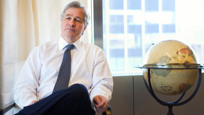 CEO of JPMorgan Chase Jamie Dimon in his office in New York