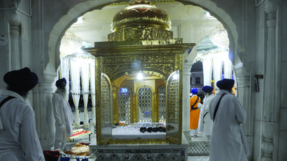Collection of weapons at the Akal Takhat.