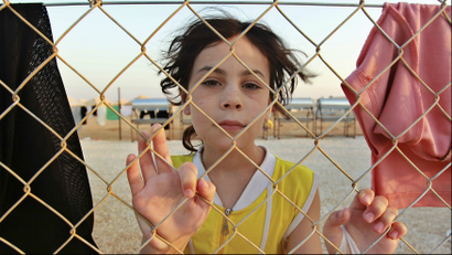 A Syrian refugee is pictured at the Al Zaatri refugee camp in the Jordanian city of Mafraq, near the border with Syria, July 31, 2012.