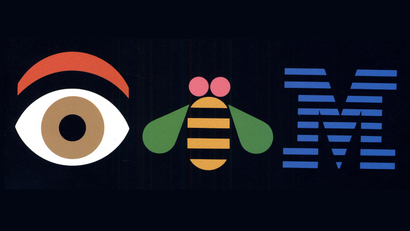 Paul Rand's IBM rebus, 1988