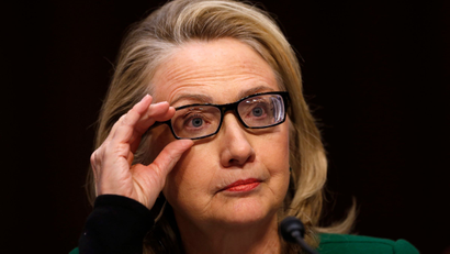 U.S.Secretary of State Hillary Clinton pauses while testifying on the September attacks on U.S. diplomatic sites in Benghazi, Libya, during a Senate Foreign Relations Committee hearing on Capitol Hill in Washington January 23, 2013.