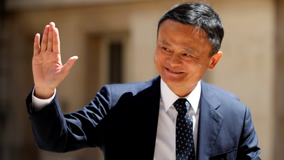 Jack Ma at the "Tech for Good" Summit in Paris May 15 2019