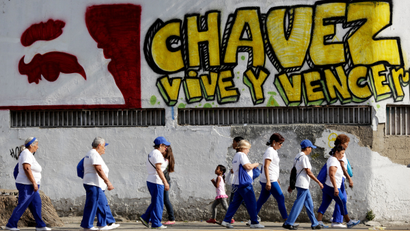 Chávez graffiti in Caracas