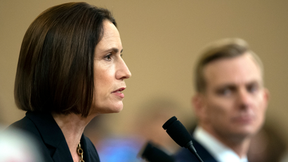 Former White House national security staffer Fiona Hill testifies on Nov. 22.