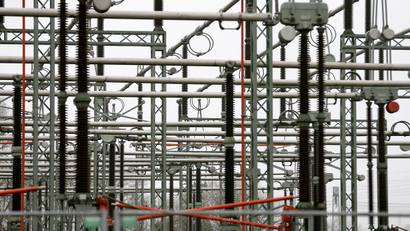 Parts of an electric power transformation substation are seen in Schwerin December 18, 2012.