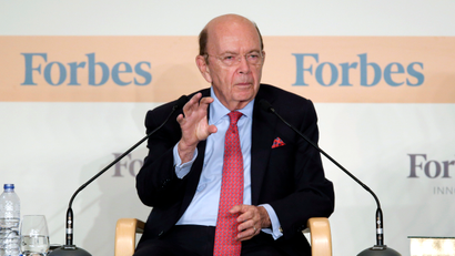 U.S. Secretary of Commerce Wilbur Ross attends the Forbes Global CEO Conference in Hong Kong, Tuesday, Sept. 26, 2017.