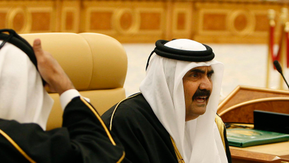 Qatar's Emir Sheikh Hamad bin Khalifa Al Thani