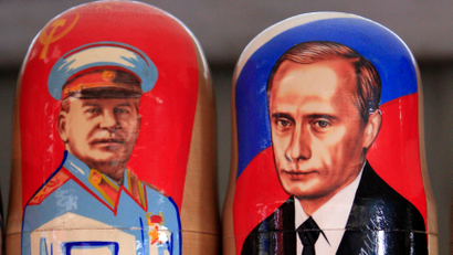 Putin Stalin nesting dolls