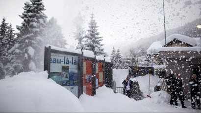Snow in Davos, Switzerland