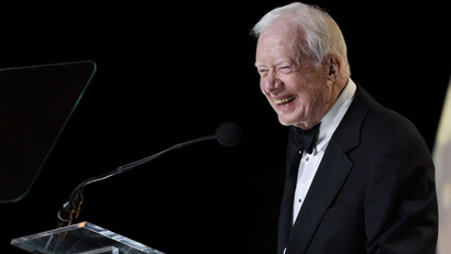 Jimmy Carter speaks during the 53rd Annual ASCAP Country Music Awards at the Omni Hotel on Monday, Nov. 2, 2015 in Nashville,Tenn.
