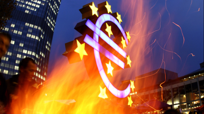 ECB euro burning